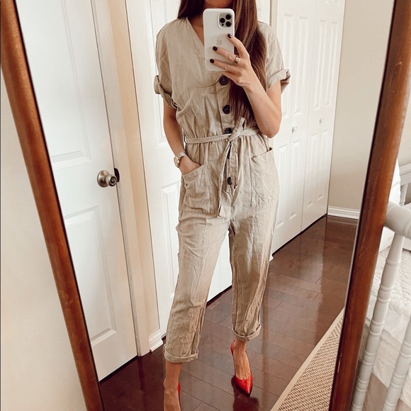 Zara Pants - Zara linen jumpsuit